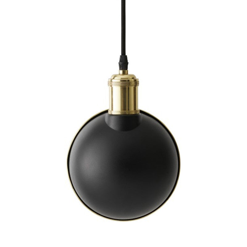 Black and Brass Inner Pot Pendant Light Simple 1 Bulb Metal Ceiling Suspension Lamp for Kitchen Clearhalo 'Ceiling Lights' 'Modern Pendants' 'Modern' 'Pendant Lights' 'Pendants' Lighting' 1456756