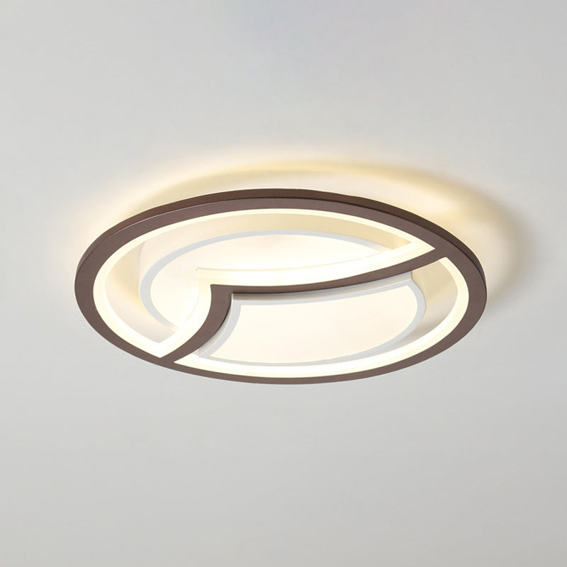 Thin Circle Bedroom Ceiling Flush Nordic Iron 18