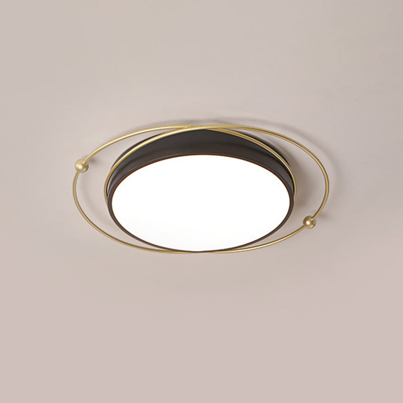 Postmodern Orbital Metallic Flush Mount 16