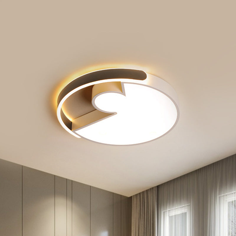 Modern Rounded Splicing Ceiling Flush Acrylic Bedroom 18