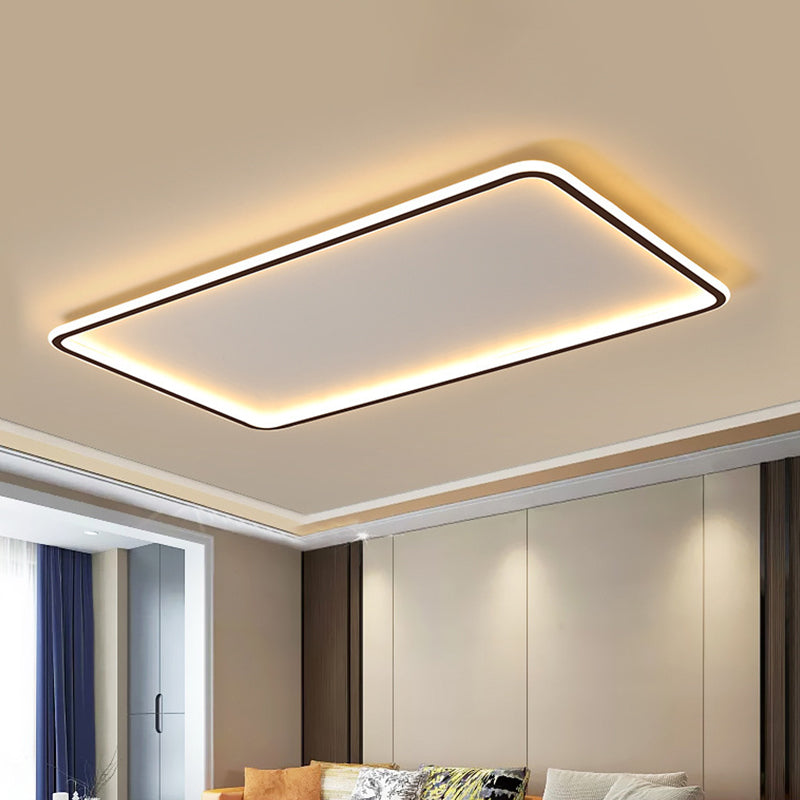 Thinnest Panel Acrylic LED Ceiling Flush Simplicity Black Flush Mounted Light for Living Room Clearhalo 'Ceiling Lights' 'Close To Ceiling Lights' 'Close to ceiling' 'Flush mount' Lighting' 1458801