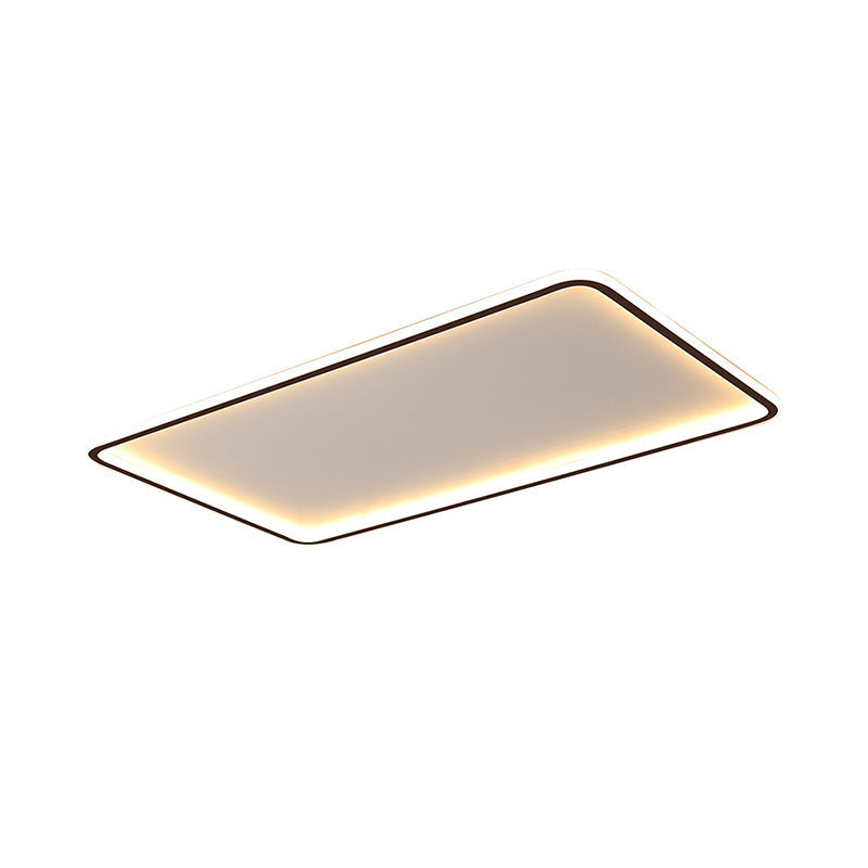 Thinnest Panel Acrylic LED Ceiling Flush Simplicity Black Flush Mounted Light for Living Room Clearhalo 'Ceiling Lights' 'Close To Ceiling Lights' 'Close to ceiling' 'Flush mount' Lighting' 1458802