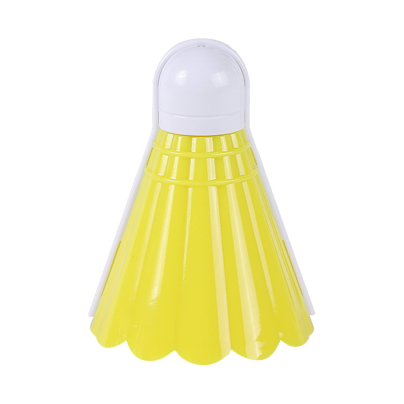 Kids Badminton Ball Plug Wall Nightlight Plastic Bedroom LED Night Lamp in Yellow Clearhalo 'Night Lights' 'Wall Lights' Lighting' 1468185