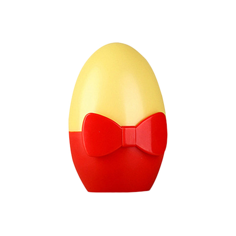 Kids Egg Shaped Mini Night Light Plastic Bedside LED Wall Lamp with Plug in Yellow-Red Clearhalo 'Night Lights' 'Wall Lights' Lighting' 1468213