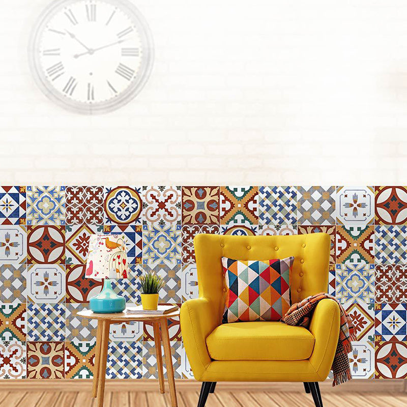 Boho Chic Latticework Wallpaper for Bathroom 10.8-Sq ft Wall Covering in Brown, Self-Stick Clearhalo 'Wall Decor' 'Wallpaper' 1501048