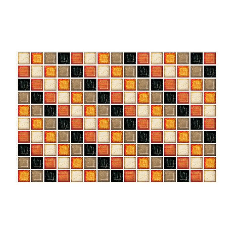 Diagonal Mosaics Wallpaper Panels Modern Self Sticking Living Room Wall Art, 7.8-sq ft Clearhalo 'Wall Decor' 'Wallpaper' 1504739