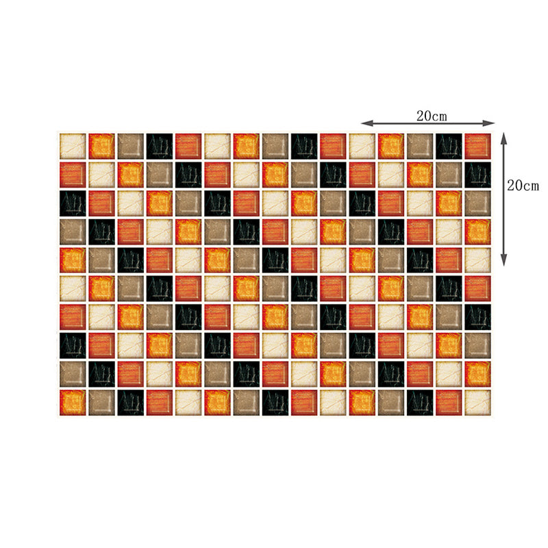 Diagonal Mosaics Wallpaper Panels Modern Self Sticking Living Room Wall Art, 7.8-sq ft Clearhalo 'Wall Decor' 'Wallpaper' 1504740