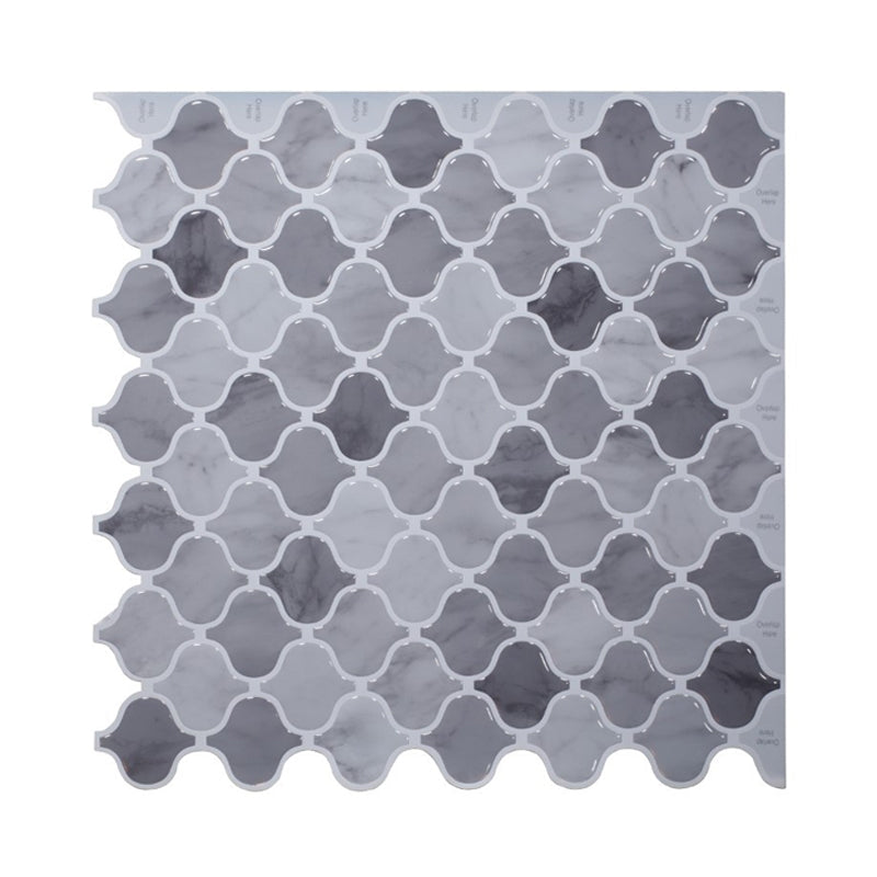 Modern Quatrefoil Wallpaper Panel Set Grey Pick Up Sticks Wall Covering for Kitchen Clearhalo 'Wall Decor' 'Wallpaper' 1507963