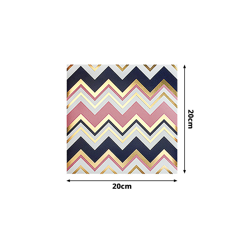 Modern Zigzag Wallpaper Panel Set for Kitchen 65.5' x 8