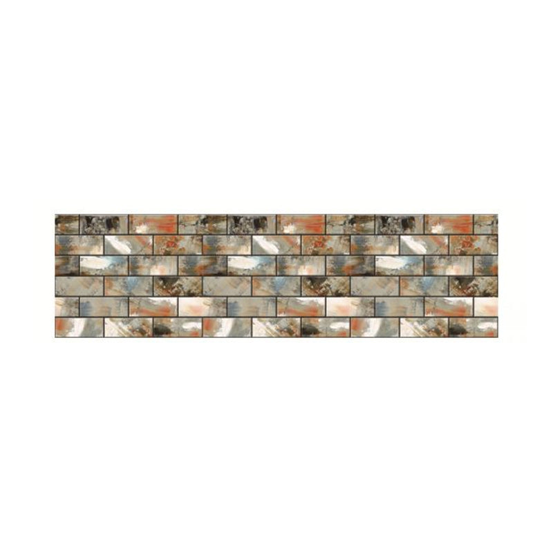 Grey-Green Brickwork Wallpapers Graffiti Cyberpunk Peel off Wall Art for Kitchen Clearhalo 'Industrial wall decor' 'Industrial' 'Wallpaper' Wall Decor' 1512328