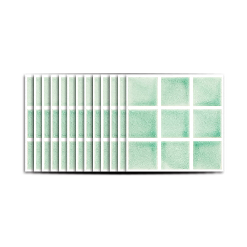 Green Checkered Wallpaper Panels 50 Pcs Peel and Stick Wall Covering for Accent Wall Clearhalo 'Wall Decor' 'Wallpaper' 1512472