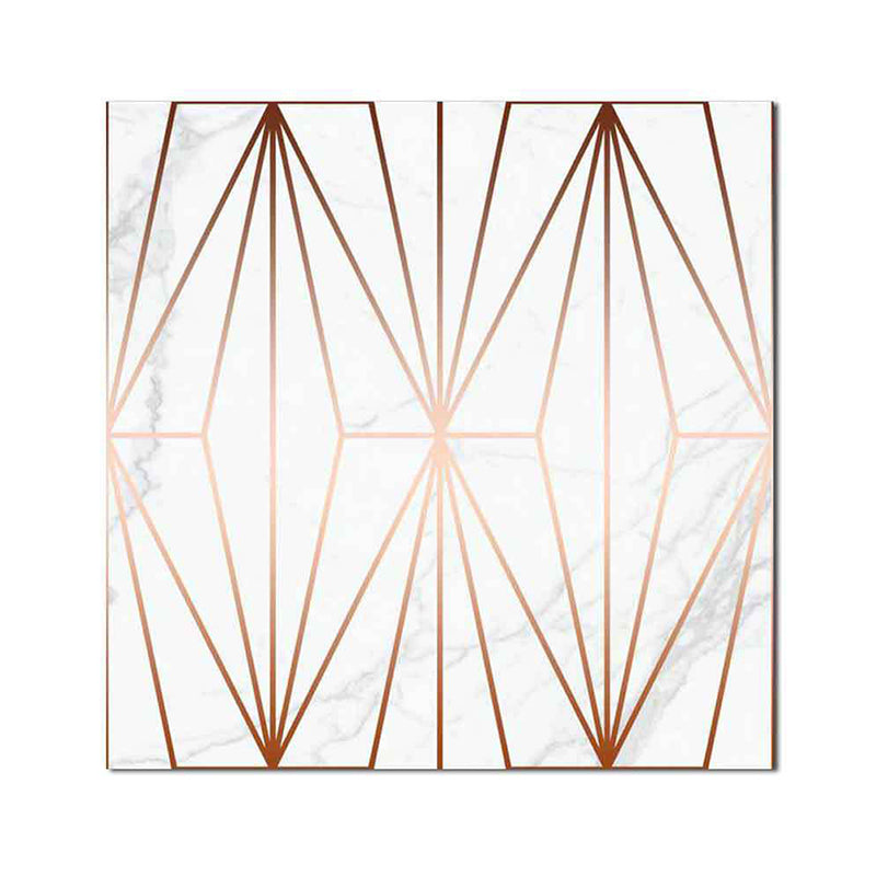 Minimalist Diamond Wallpaper Panels Coffee Kitchen Stick On Wall Decoration, 8' x 8