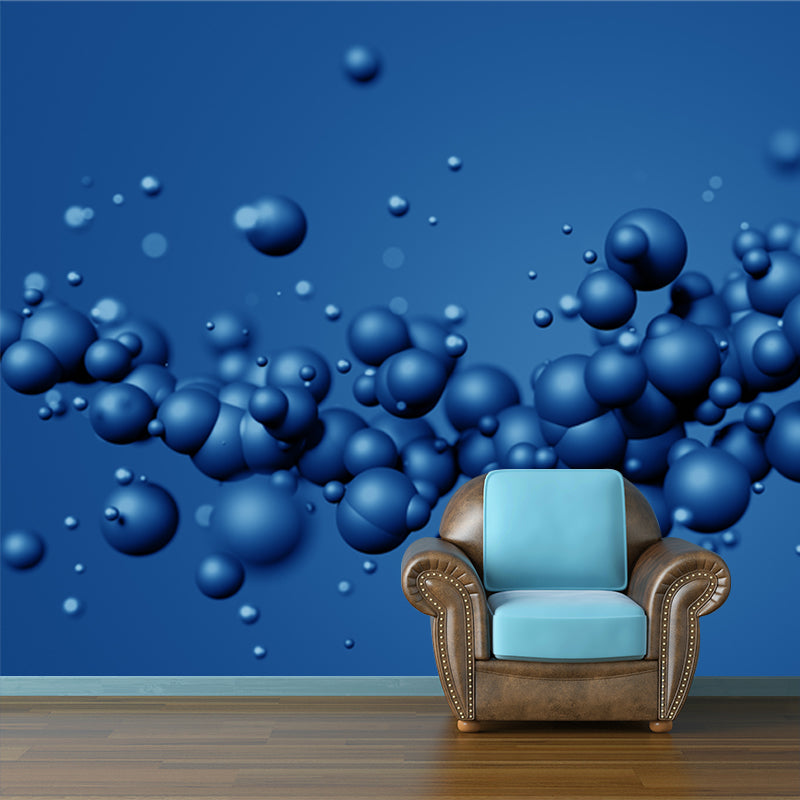 Waterproof Molecules Wall Mural Decal Contemporary Non-Woven Fabric Wall Decor, Custom Made Clearhalo 'Wall Decor' 'Wall Mural' 1513927