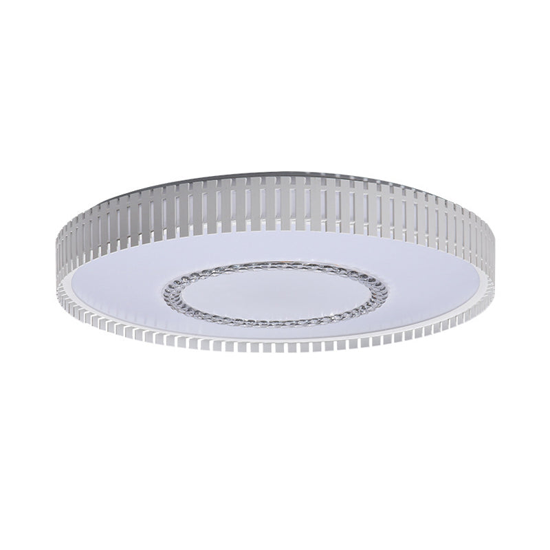 White Round Ceiling Lamp Simple LED Acrylic Flush Mount Lighting Fixture in White/Warm/Natural Light Clearhalo 'Ceiling Lights' 'Close To Ceiling Lights' 'Close to ceiling' 'Flush mount' Lighting' 156764