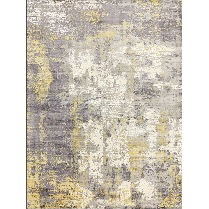 Green and Pink Modern Rug Polyester Abstract Rug Washable Non-Slip Backing Carpet for Living Room Clearhalo 'Area Rug' 'Rug' 1580196