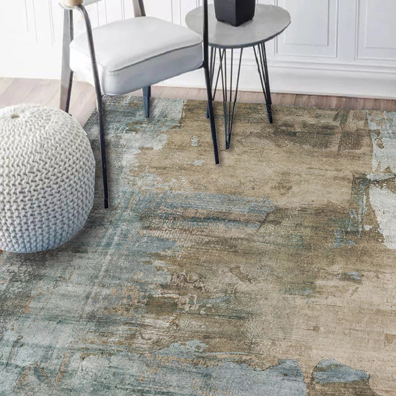 Whitewash Abstract Rug Light Camel Industrial Rug Polyester Washable Anti-Slip Backing Carpet for Living Room Light Camel Clearhalo 'Area Rug' 'Modern' 'Rugs' Rug' 1580314