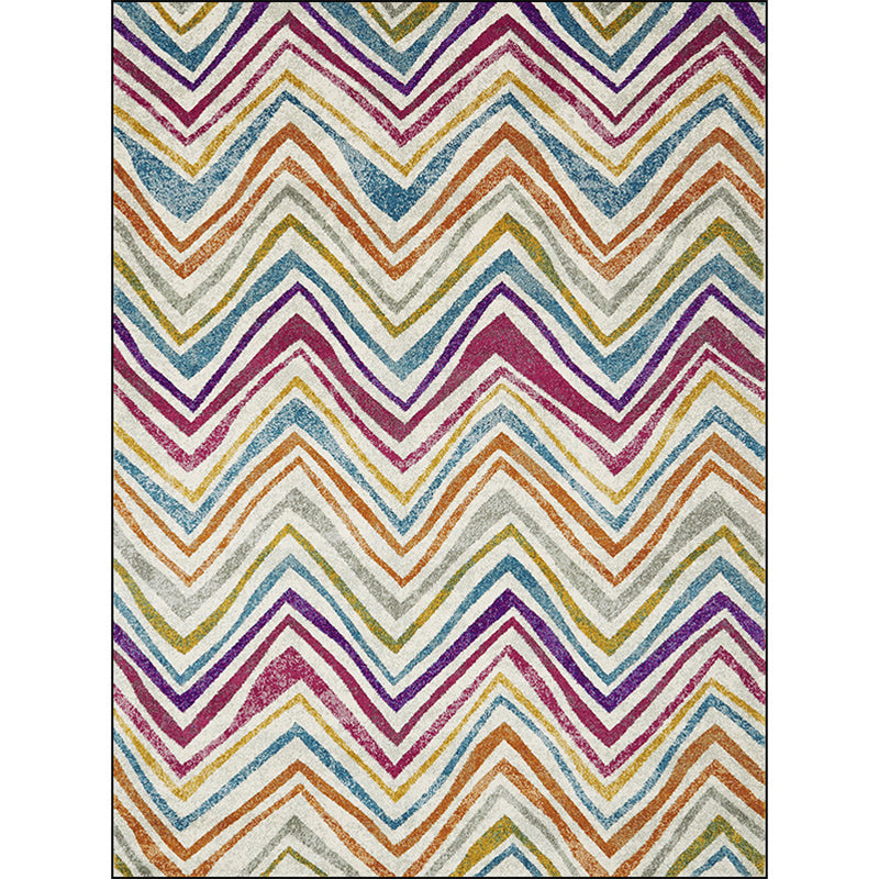 Scandinavian Novelty Rug Multicolor Chevron Pattern Rug Polyester Washable Stain-Resistant Carpet for Home Decoration Clearhalo 'Area Rug' 'Rug' 1584374