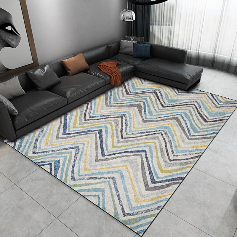 Scandinavian Novelty Rug Multicolor Chevron Pattern Rug Polyester Washable Stain-Resistant Carpet for Home Decoration Clearhalo 'Area Rug' 'Rug' 1584381