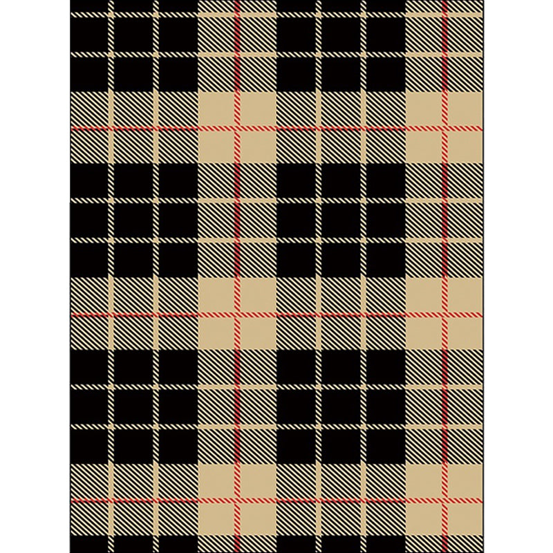 Scandinavian Modern Rug Colorful Tartan Pattern Rug Polyester Anti-Slip Backing Carpet for Home Decoration Clearhalo 'Area Rug' 'Modern' 'Rugs' Rug' 1585103