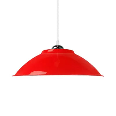 Bowl Aluminum Hanging Light Industrial 10.5