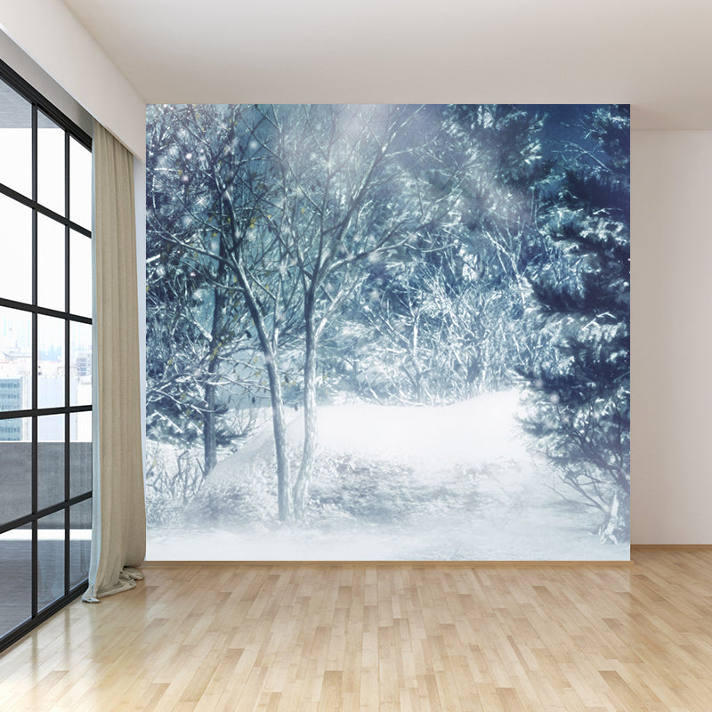Water Resistant Pine Forest Mural Non-Woven Modern Wall Covering for Adults Room Clearhalo 'Wall Decor' 'Wall Mural' 1596076