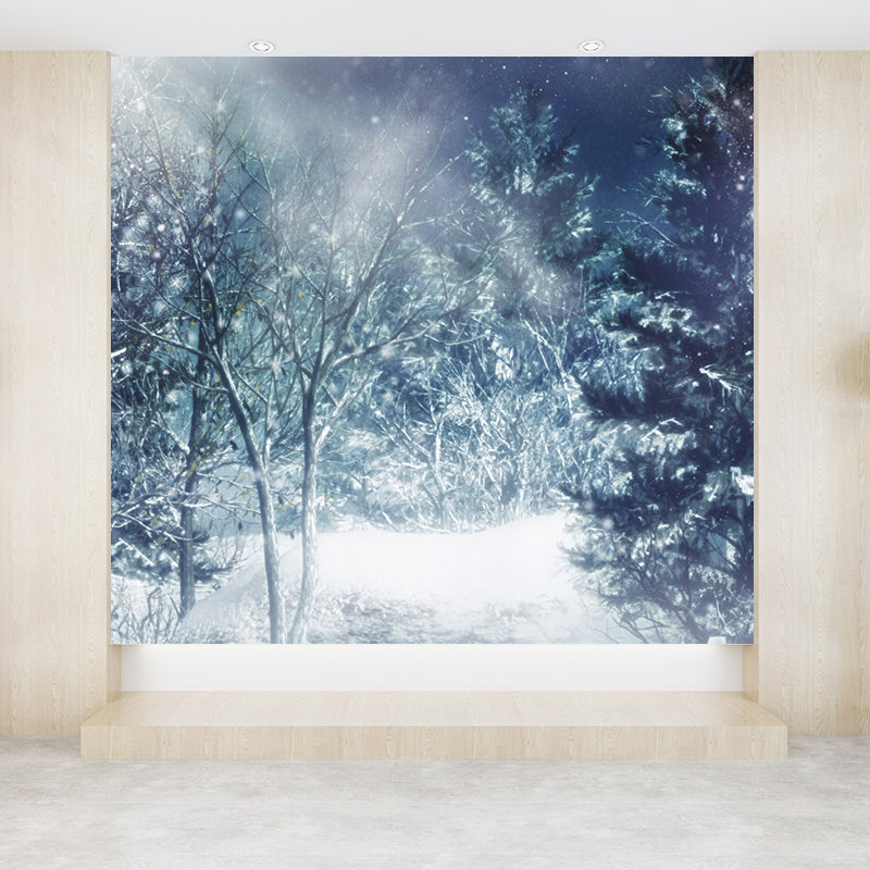 Water Resistant Pine Forest Mural Non-Woven Modern Wall Covering for Adults Room Clearhalo 'Wall Decor' 'Wall Mural' 1596077