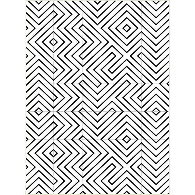 Modern Living Room Rug in White Geometric Lines Print Rug Polyester Stain-Resistant Washable Area Rug Clearhalo 'Area Rug' 'Modern' 'Rugs' Rug' 1596740