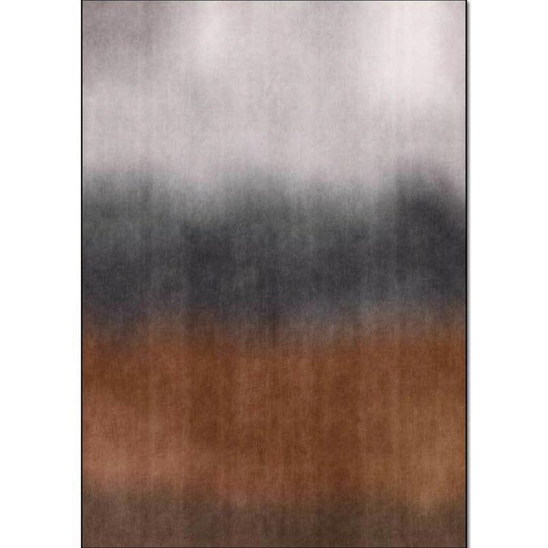 Unique Abstract Ombre Rug Brown and Grey Simple Rug Polyester Washable Anti-Slip Backing Area Rug for Living Room Clearhalo 'Area Rug' 'Modern' 'Rugs' Rug' 1596974