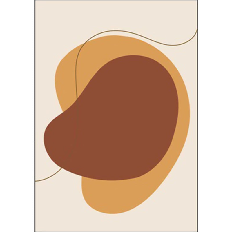 Novelty Living Room Rug in Brown Color Block Print Rug Polyester Pet Friendly Anti-Slip Backing Area Rug Clearhalo 'Area Rug' 'Rug' 1597883