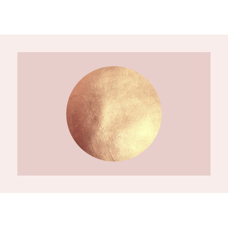 Pink and Gold Bedroom Rug Modern Outer Space Planet Pattern Area Rug Polyester Pet Friendly Carpet Clearhalo 'Area Rug' 'Modern' 'Rugs' Rug' 1609882