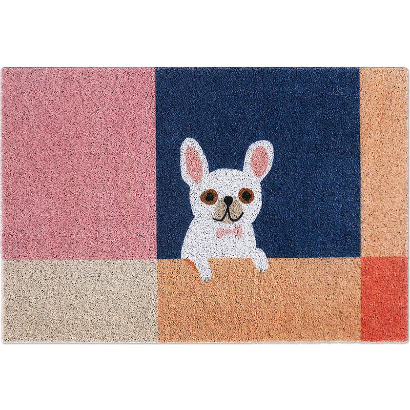 Kids Dog Pattern Rug Multicolor Vinyl Rug Washable Anti-Slip Backing Area Rug for Home Decoration Clearhalo 'Area Rug' 'Rug' 1610110