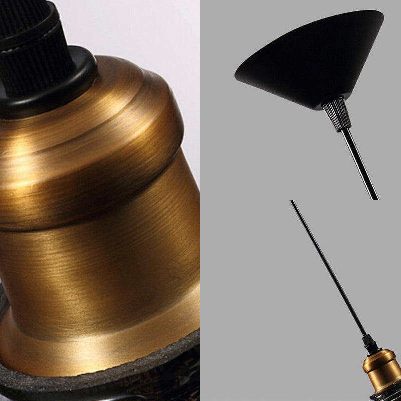 Brass Cone Pendant Ceiling Light Farmhouse Ribbed Glass 1 Light Living Room Hanging Lamp Clearhalo 'Ceiling Lights' 'Close To Ceiling Lights' 'Glass shade' 'Glass' 'Industrial Pendants' 'Industrial' 'Middle Century Pendants' 'Pendant Lights' 'Pendants' 'Tiffany' Lighting' 161245