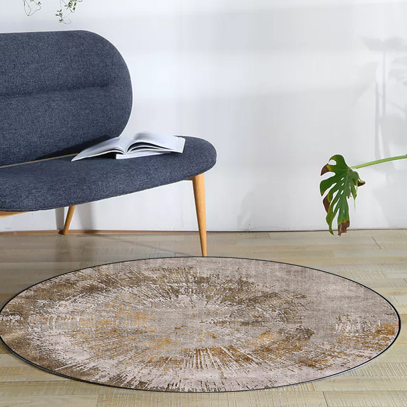 Grey Industrial Rug Polyester Abstract Rug Washable Non-Slip Backing Carpet for Living Room Clearhalo 'Area Rug' 'Modern' 'Rugs' Rug' 1613450