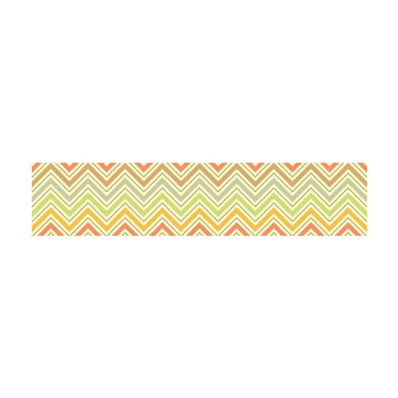 Chevron Pattern Wallpaper Border Yellow PVC Wall Covering, Peel and Paste, 6.5' x 4