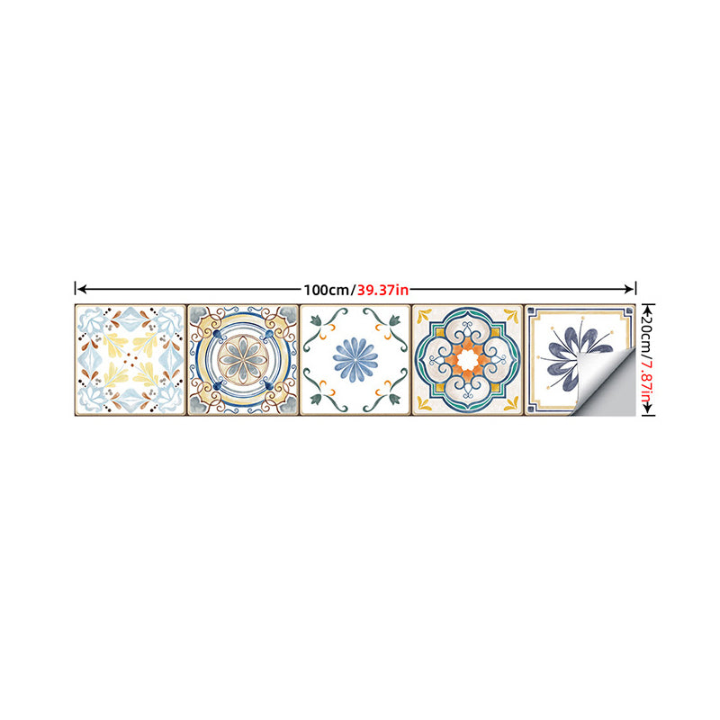 Boho-Chic Floral Stick Wallpaper Panels Grey Quatrefoil Print Wall Decor for Kitchen Clearhalo 'Wall Decor' 'Wallpaper' 1618113