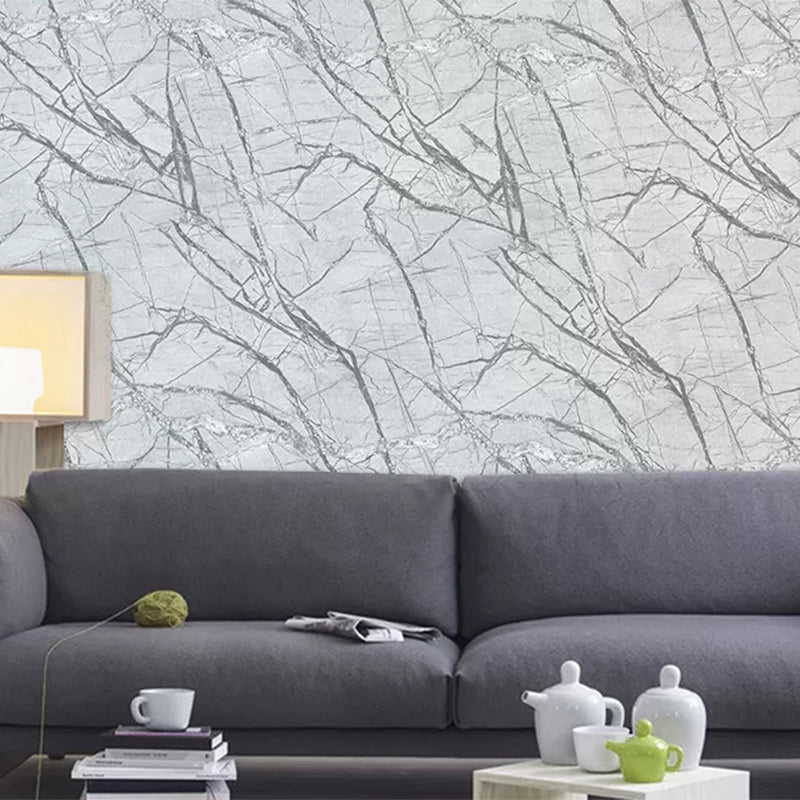 Modern Marble Veins Print Wallpaper for Dining Room 33' x 20.5