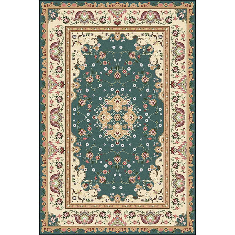 Multicolor Bedroom Rug Moroccan Medallion Flower Pattern Area Rug Polyester Pet Friendly Carpet Clearhalo 'Area Rug' 'Moroccan' 'Rugs' Rug' 1623959