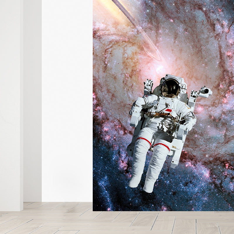 Extra Large Space View Mural Purple Non-Woven Wall Art for Home Decor, Personalised Clearhalo 'Wall Decor' 'Wall Mural' 1627830