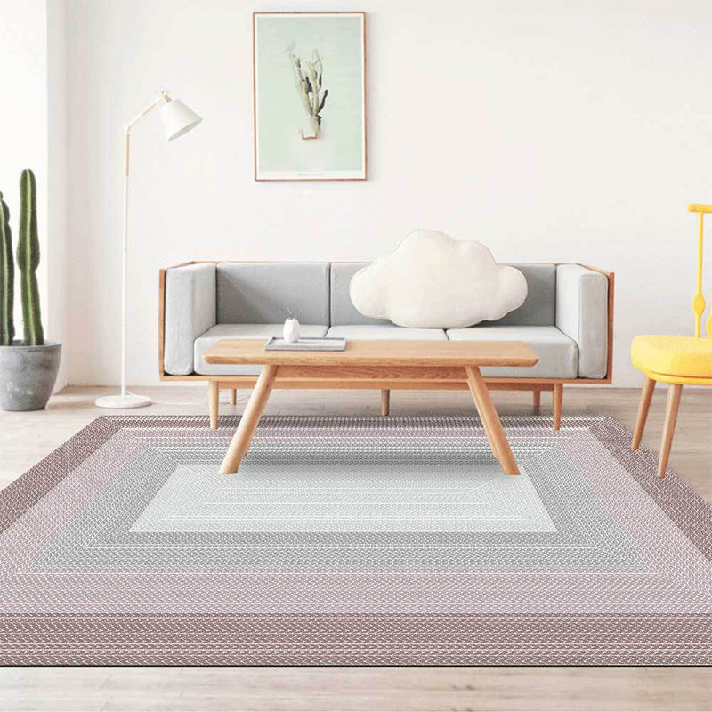 Pink Contemporary Rug Polyester Woven Grain Pattern Rug Washable Non-Slip Backing Carpet for Living Room Light Pink Clearhalo 'Area Rug' 'Modern' 'Rugs' Rug' 1635672