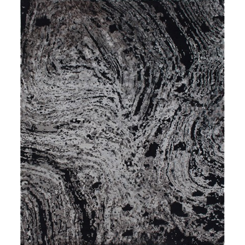 Modern Living Room Rug in Black Abstract Painting Print Rug Polyester Pet Friendly Area Rug Clearhalo 'Area Rug' 'Modern' 'Rugs' Rug' 1636509