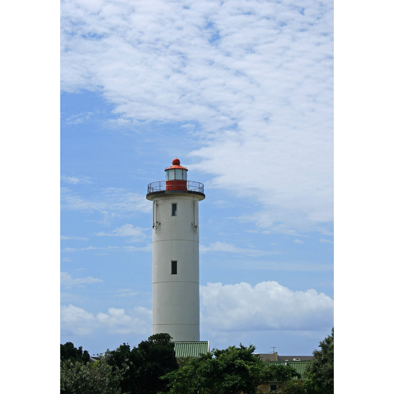 Huge Tall Lighthouse Mural Decal for Bathroom Landscape Wall Art in White, Stain-Proof Clearhalo 'Wall Decor' 'Wall Mural' 1647132