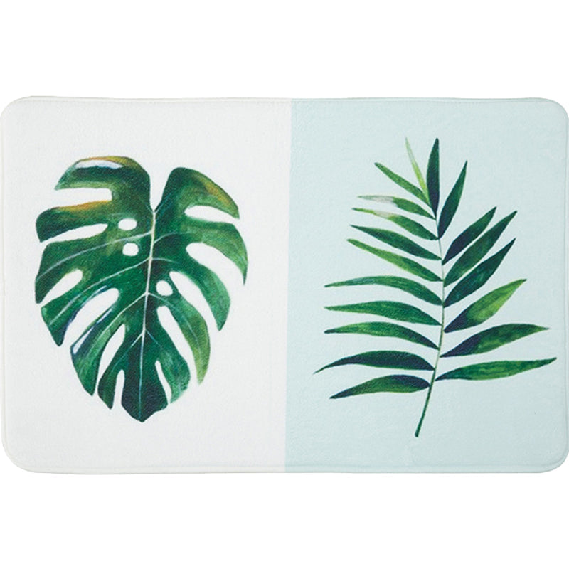 Green and Pink Nursery Rug Kids Botanical Leaf Potted Plants Pattern Area Rug Polyester Pet Friendly Carpet Clearhalo 'Area Rug' 'Rug' 1649263