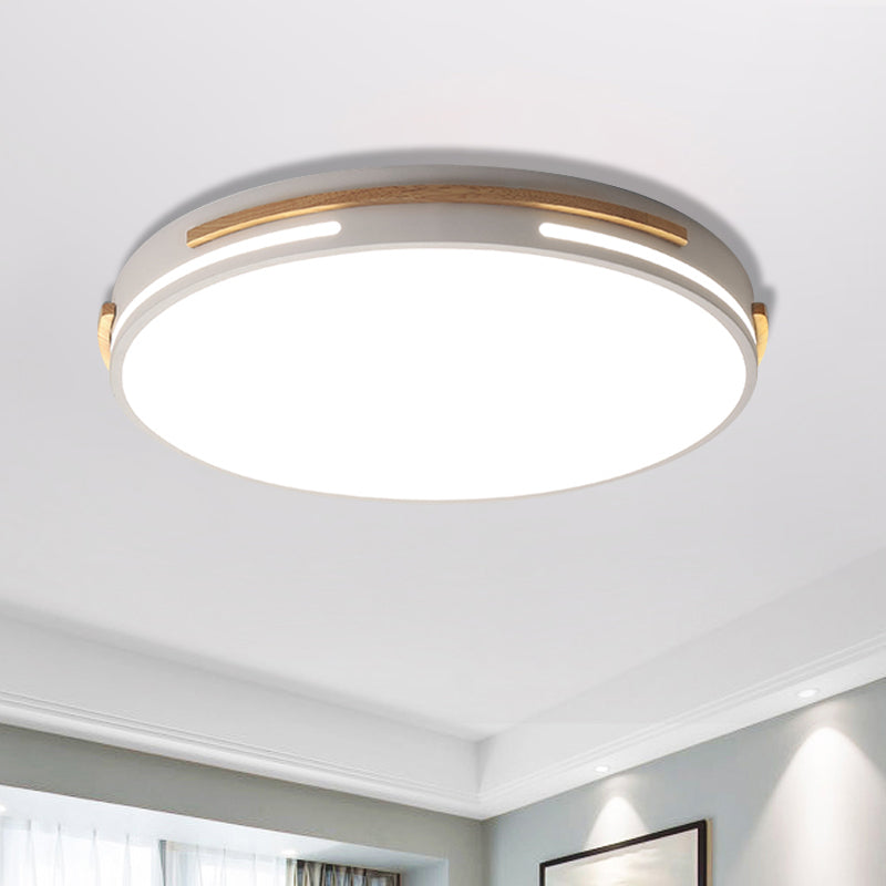 White/Green Round Flush Mount Lighting Simplicity LED Acrylic Flush Light Fixture for Living Room Clearhalo 'Ceiling Lights' 'Close To Ceiling Lights' 'Close to ceiling' 'Flush mount' Lighting' 1687999