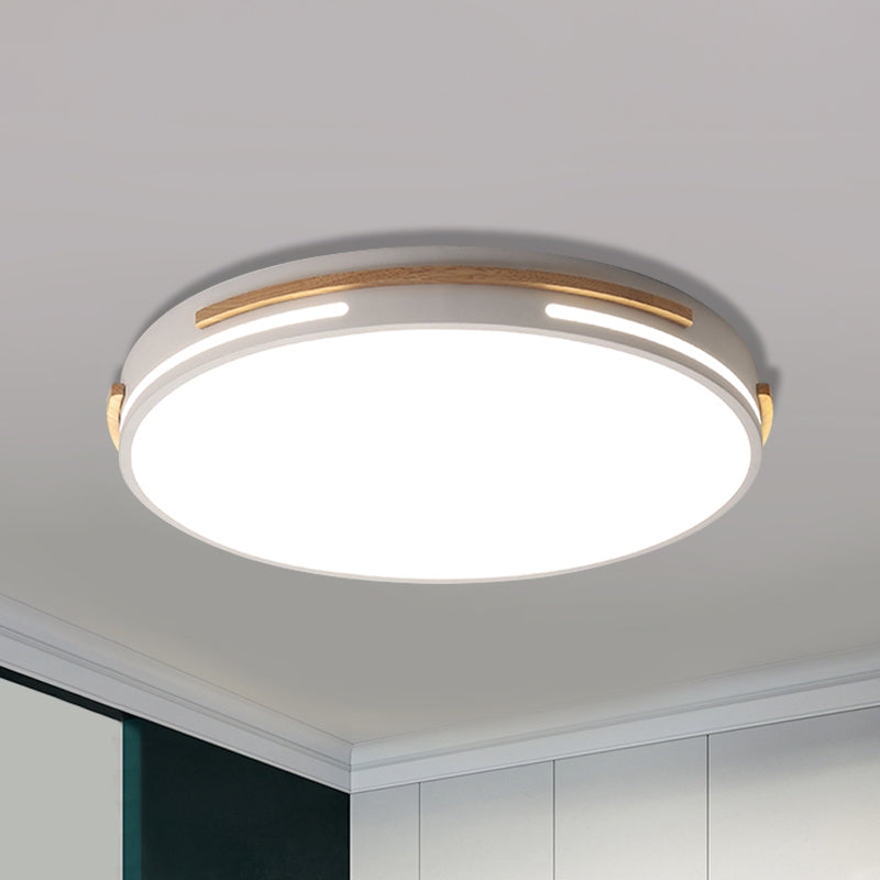 White/Green Round Flush Mount Lighting Simplicity LED Acrylic Flush Light Fixture for Living Room Clearhalo 'Ceiling Lights' 'Close To Ceiling Lights' 'Close to ceiling' 'Flush mount' Lighting' 1688000