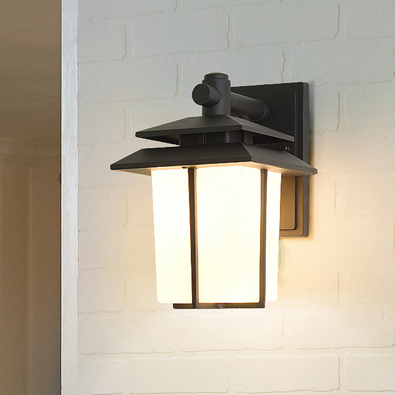 Traditional Trapezoid Wall Lamp 1 Light 7.5