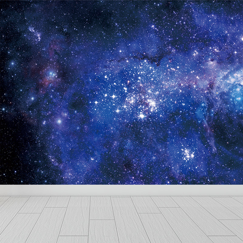 Modern Constellations Mural Decal Blue Decorative Wall Covering for Girls Bedroom Clearhalo 'Wall Decor' 'Wall Mural' 1689696