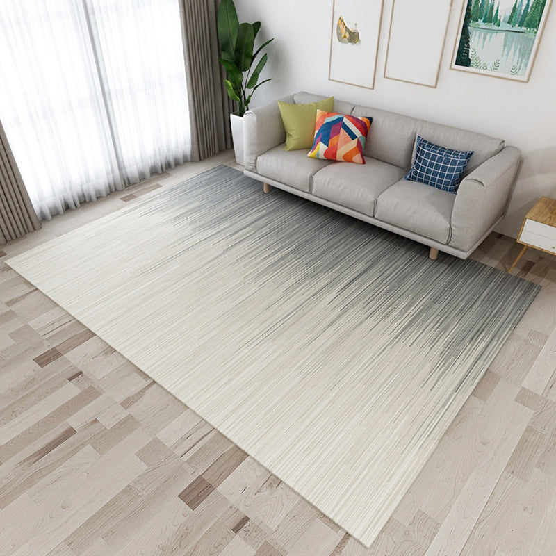 Modern Living Room Rug in Pink and White Abstract Stripe Print Rug Polyester Stain-Resistant Area Rug White Clearhalo 'Area Rug' 'Modern' 'Rugs' Rug' 1692670