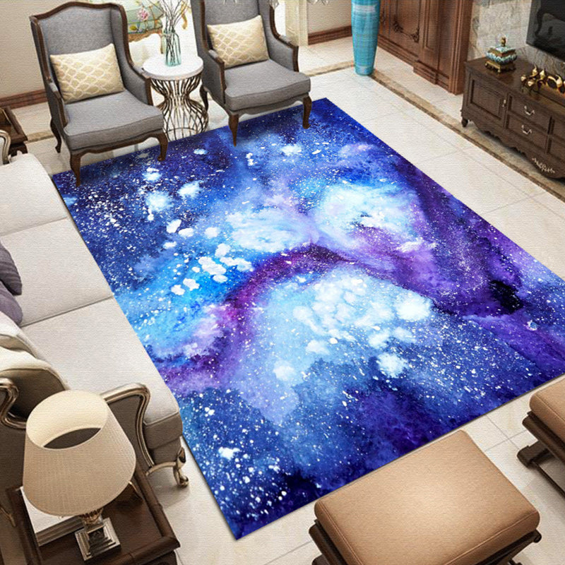 Nordic Modern Rug in Grey and Purple Abstract Splatter Pattern Rug Polyester Washable Carpet for Home Decoration Purple Clearhalo 'Area Rug' 'Modern' 'Rugs' Rug' 1692864