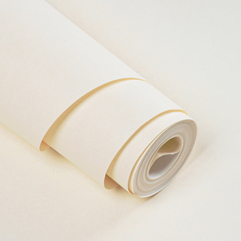 Moisture Resistant Solid Wallpaper Roll Minimalistic Non-Woven Wall Art, 33' L x 20.5