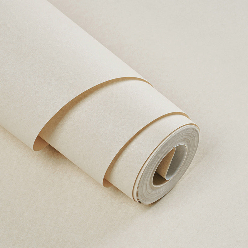 Moisture Resistant Solid Wallpaper Roll Minimalistic Non-Woven Wall Art, 33' L x 20.5